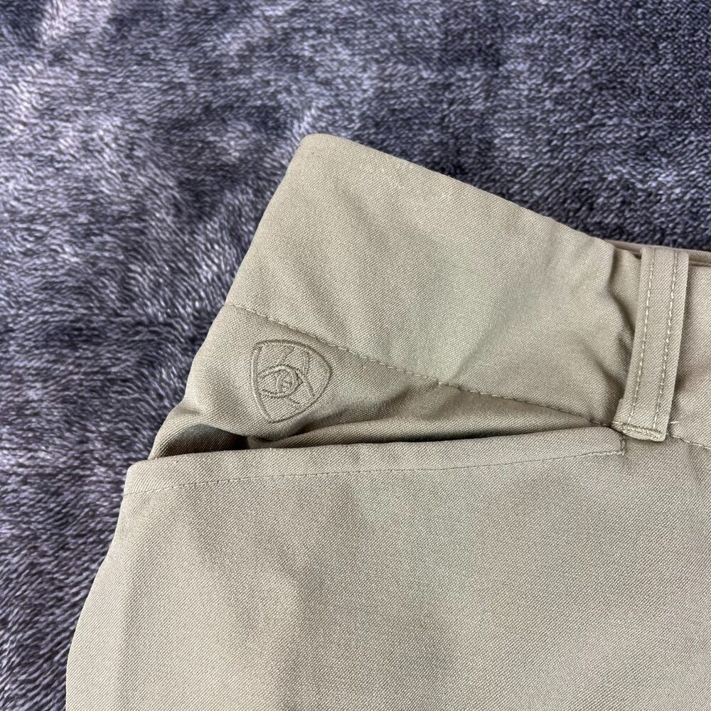 Ariat Riding Leggings Women's 28 Knee Patches Breeches Pro Series Brown - Picture 3 of 14